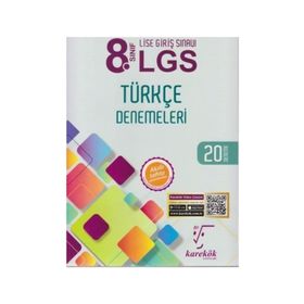 Karekök Yayınları 8. Sınıf LGS Türkçe 20'li Deneme