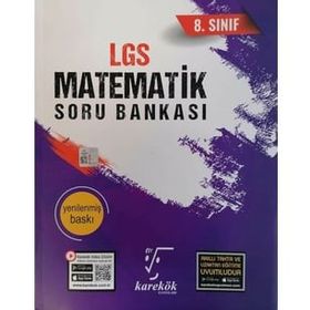 Karekök Yayınları 8. Sınıf Lgs Yenilenmiş Matematik Soru Bankası