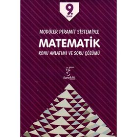 Karekök Yayınları 9. Sınıf Matematik Modüler Konu Anlatımlı Soru Bankası