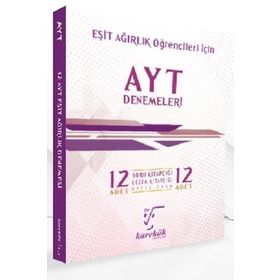 Karekök Yayınları AYT 12 Denemeleri Eşit Ağırlık
