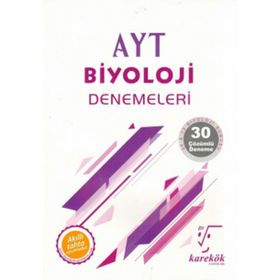 Karekök Yayınları AYT Biyoloji Çözümlü 30 Deneme