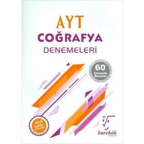 Karekök Yayınları AYT Coğrafya 60 Çözümlü Deneme