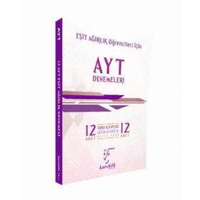 Karekök Yayınları AYT Eşit Ağırlık 12'li Denemeleri