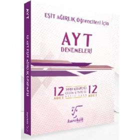 Karekök Yayınları AYT Eşit Ağırlık 12'li Denemeleri