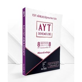 Karekök Yayınları AYT Eşit Ağırlık 8 Deneme Sınav Eve Sığar