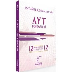 Karekök Yayınları AYT Eşit Ağırlık Öğrencileri İçin İddialısına 12 Adet Deneme