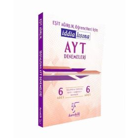 Karekök Yayınları AYT Eşit Ağırlık Öğrencileri İçin İddialısına 12 Adet Deneme