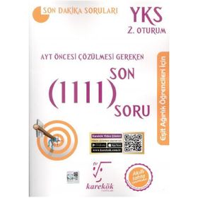 Karekök Yayınları AYT Eşit Ağırlık Öncesi Çözülmesi Gereken Son 1111 Soru