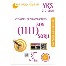 Karekök Yayınları AYT Eşit Ağırlık Öncesi Çözülmesi Gereken Son 1111 Soru