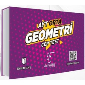 Karekök Yayınları AYT Geometri Orta Cep Test