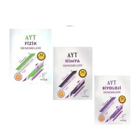 Karekök Yayınları AYT Kimya-Fizik-Biyoloji 3 Kitap Deneme Seti