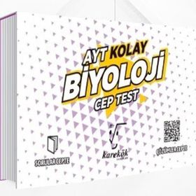 Karekök Yayınları AYT Kolay Biyoloji Cep Test