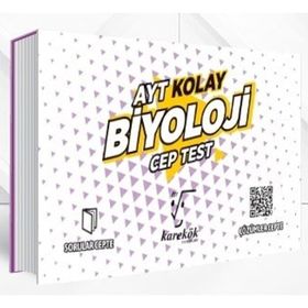 Karekök Yayınları AYT Kolay Biyoloji Cep Test