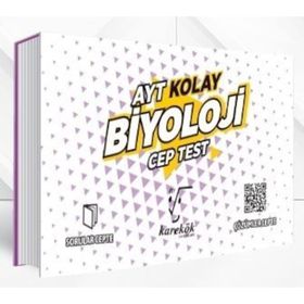Karekök Yayınları AYT Kolay Biyoloji Cep Test