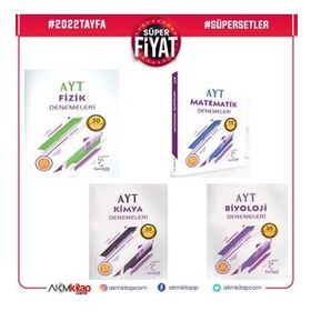 Karekök Yayınları AYT Matematik Kimya Fizik Biyoloji 4 Kitap Deneme