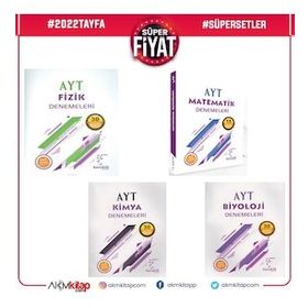 Karekök Yayınları AYT Matematik Kimya Fizik Biyoloji 4 Kitap Deneme