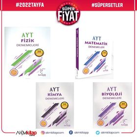 Karekök Yayınları AYT Matematik Kimya Fizik Biyoloji 4 Kitap Deneme