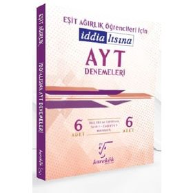 Karekök Yayınları AYT Öğrencileri İçin İddialısına 6 Eşit Ağırlık Denemeleri