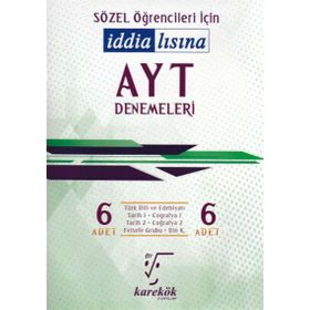 Karekök Yayınları AYT Öğrencileri İçin İddialısına 6 Sözel Denemeleri