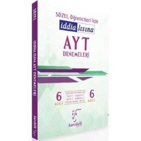 Karekök Yayınları AYT Öğrencileri İçin İddialısına 6 Sözel Denemeleri