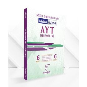 Karekök Yayınları AYT Öğrencileri İçin İddialısına 6 Sözel Denemeleri