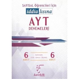 Karekök Yayınları AYT Öğrencileri İçin İddialısına Sayısal Denemeleri