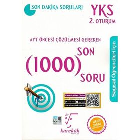 Karekök Yayınları Ayt Öncesi Çözülmesi Gereken Son 1000 Soru Sayısal