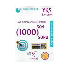 Karekök Yayınları Ayt Öncesi Çözülmesi Gereken Son 1000 Soru Sayısal