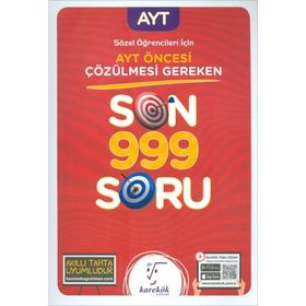 Karekök Yayınları Ayt Öncesi Çözülmesi Gereken Son 999 Soru Sözel