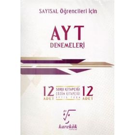 Karekök Yayınları AYT Sayısal 12'li Deneme Sınavı
