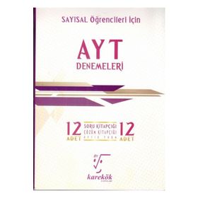 Karekök Yayınları AYT Sayısal Öğrencileri İçin İddialısına 12 Deneme