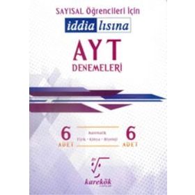 Karekök Yayınları AYT Sayısal Öğrencileri İçin İddialısına 6 Deneme