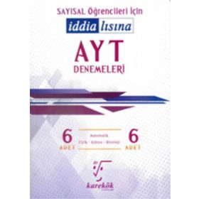 Karekök Yayınları AYT Sayısal Öğrencileri İçin İddialısına 6 Deneme