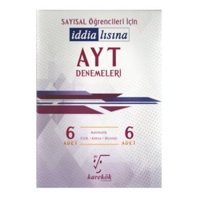 Karekök Yayınları AYT Sayısal Öğrencileri İçin İddialısına 6 Deneme