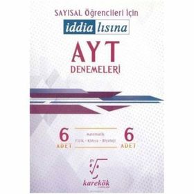 Karekök Yayınları AYT Sayısal Öğrencileri İçin İddialısına 6 Deneme