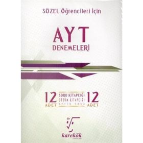 Karekök Yayınları AYT Sözel 12 Deneme Seti