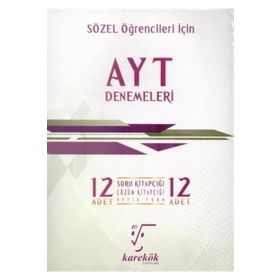 Karekök Yayınları AYT Sözel 12 Deneme Seti