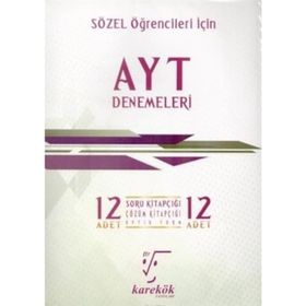 Karekök Yayınları AYT Sözel 12 Deneme Seti