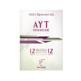 Karekök Yayınları AYT Sözel 12'li Deneme Sınavı