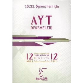 Karekök Yayınları AYT Sözel 12'li Denemeleri