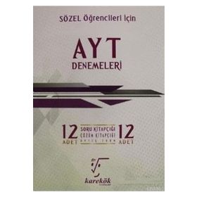 Karekök Yayınları AYT Sözel 12'li Denemeleri
