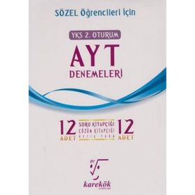 Karekök Yayınları AYT Sözel Öğrencileri İçin 12 Deneme