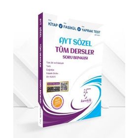 Karekök Yayınları AYT Sözel Tüm Dersler Soru Bankası