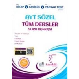 Karekök Yayınları AYT Sözel Tüm Dersler Soru Bankası