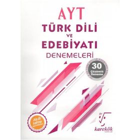 Karekök Yayınları AYT Türk Dili ve Edebiyatı 30 Çözümlü Deneme