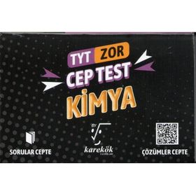 Karekök Yayınları Cep Test TYT Kimya Zor Soru Bankası