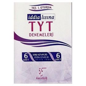 Karekök Yayınları İddalısına Tyt Denemeleri 6lı