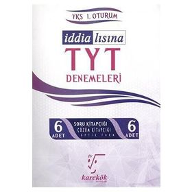 Karekök Yayınları İddalısına Tyt Denemeleri 6lı