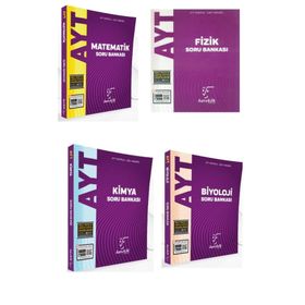 Karekök Yayınları Karekök Ayt Matematik Fizik Kimya Biyoloji Dörtlü Soru Bankası Sayısal Set