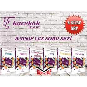 Karekök Yayınları LGS 8. Sınıf Soru Bankası Seti 6 Kitap